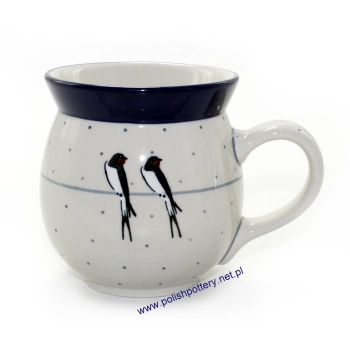 Kubek czeski beczułka 0,5L dek. U4831X Jaskółki